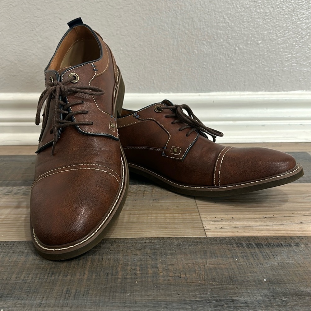 Guess Men's Size 12 Brown Jibben Oxford Shoes